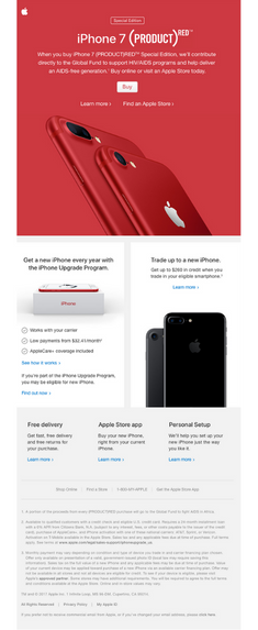 Apple Sales Page- Minimalist Email Design